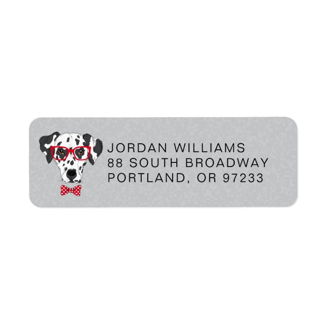 Fashionable Dalmatian | Add Your Name (Front)