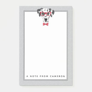 Fashionable Dalmatian Add Your Name Post-it Notes
