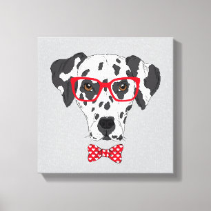 Fashionable Dalmatian Canvas Print