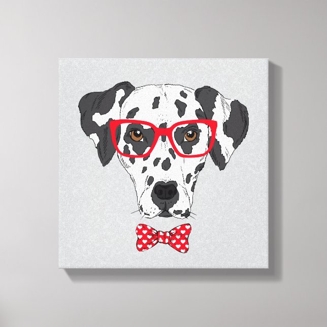 Fashionable Dalmatian Canvas Print (Front)