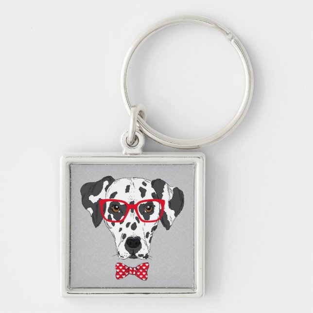 Fashionable Dalmatian Key Ring (Front)