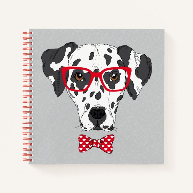 Fashionable Dalmatian Notebook (Front)