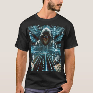 # fashionable fas: black men tshirt with hacker pr