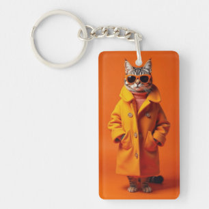 Fashionable Feline Key Ring