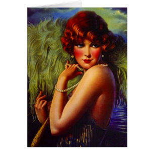 Fashionable Flapper Girl ~ Evening At the Beach