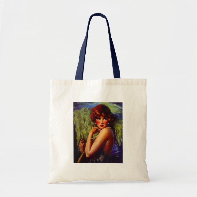 Fashionable Flapper Girl ~ Evening At the Beach Tote Bag (Front)