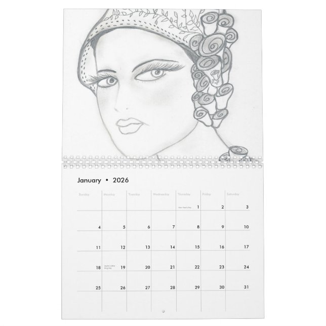 Fashionable Flappers Calendar (Jan 2026)