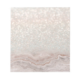 Fashionable Glitter Marble Beautiful Rose Gold Notepad
