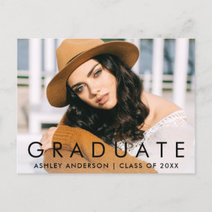 Fashionable Graduation Party Invitation Postcard