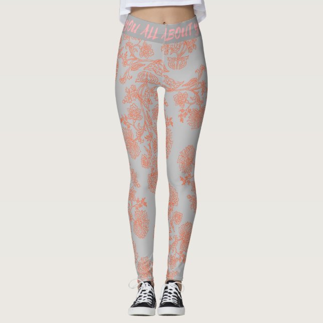 Fashionable High-Waist Sports Leggings  (Front)