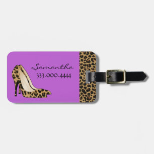 Fashionable Jaguar Silettos Custom Luggage Tag