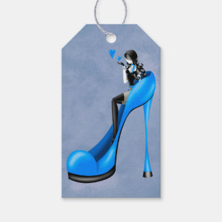 Fashionable Lady in Stiletto Gift Tags