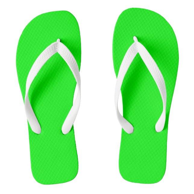 Fashionable Lime Green Jandals (Footbed)