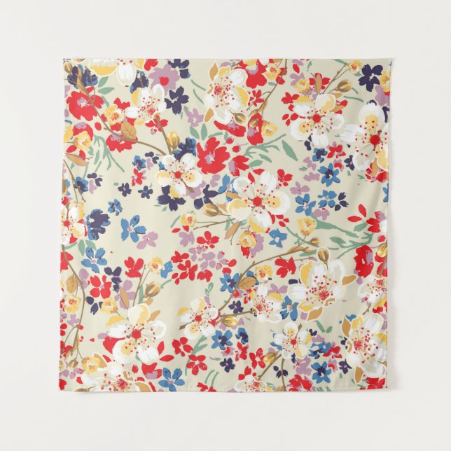 Fashionable pattern in small flowers tapestry (Front)