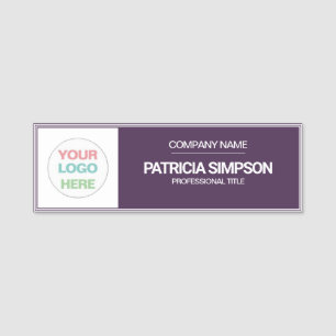 Fashionable Purple Acai Violet: Add Logo, Title,  Name Tag