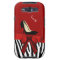 Fashionable Red & Zebra Print Samsung Galaxy S3