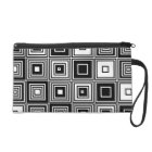 Fashionable Retro look black white Coin  clutch