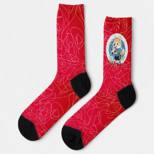Fashionable socks colourful soccer  american