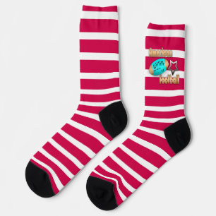Fashionable socks colourful soccer american