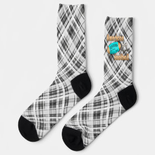Fashionable socks colourful soccer american