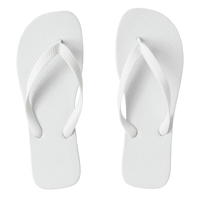 Fashionable Solid White Jandals (Footbed)