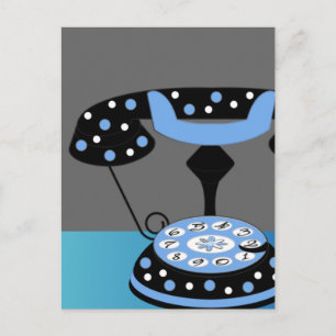 Fashionable Telephone Postcard