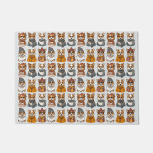Fashionable Welsh Corgi Dogs Doormat