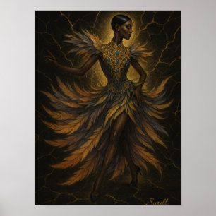 Fashionable Woman Dance Poster – High Fashion & Fe