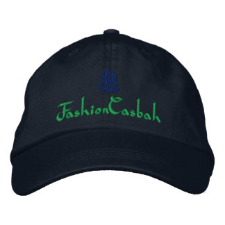 FashionCasbah Navy Embroidered Hat