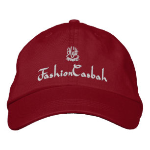 FashionCasbah Red Embroidered Hat