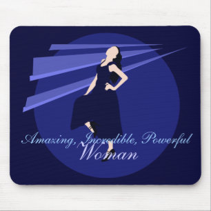 Fashiongirl in Blue Mouse Pad