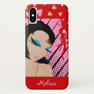Fashionista  and Hearts Case-Mate iPhone Case