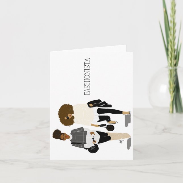 Fashionista Card (Front)
