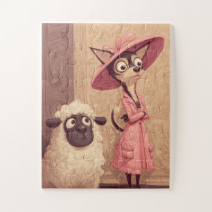 Fashionista Chihuahua & Sheep – Puzzle