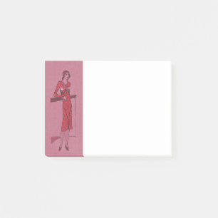 Fashionista Flapper Illustration c1925 Post-it Notes
