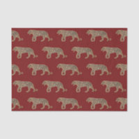 Fashionista Gold Black Red Glitter Tiger Pattern