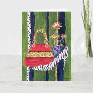 Fashionista Grandmom Birthday Card