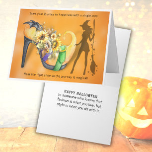 Fashionista Halloween Greeting Card