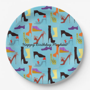 Fashionista Shoes Paper Plate