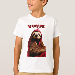 Fashionista Sloth in Style – Fun and Quirky Design T-Shirt