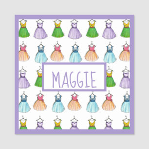 Fashionista Vintage Style Prom Party Dresses 50s Name Tag