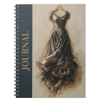 Fashionista's Antique LBD Little Black Dress Notebook