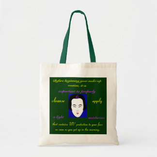 Fashions High End Daily Make-up Routine Nat. Green Tote Bag