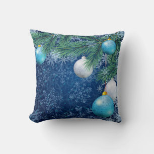 Fasinating White Christmas Square Throw Pillow