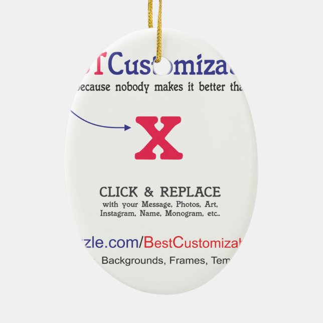 Fast and Easy Blank Template Ceramic Tree Decoration (Back)