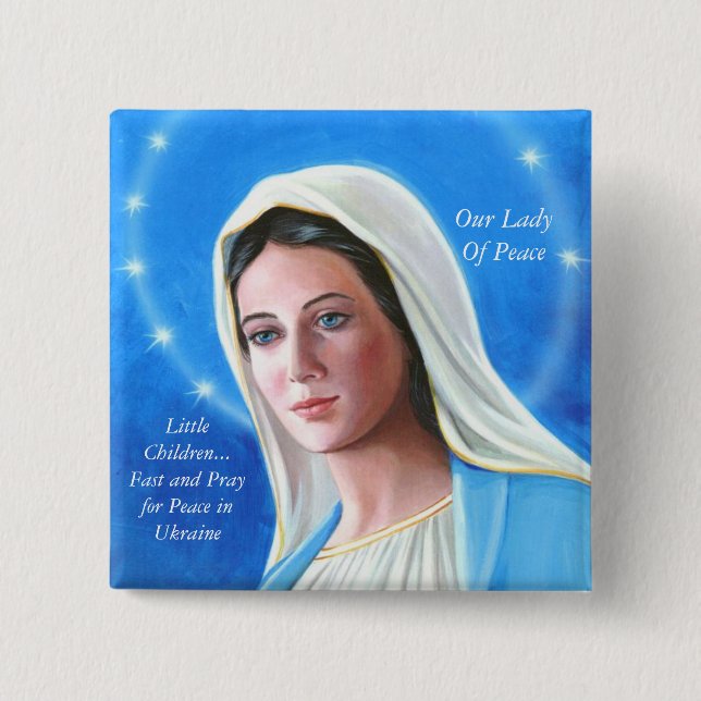 Fast and Pray For Ukraine  15 Cm Square Badge (Front)
