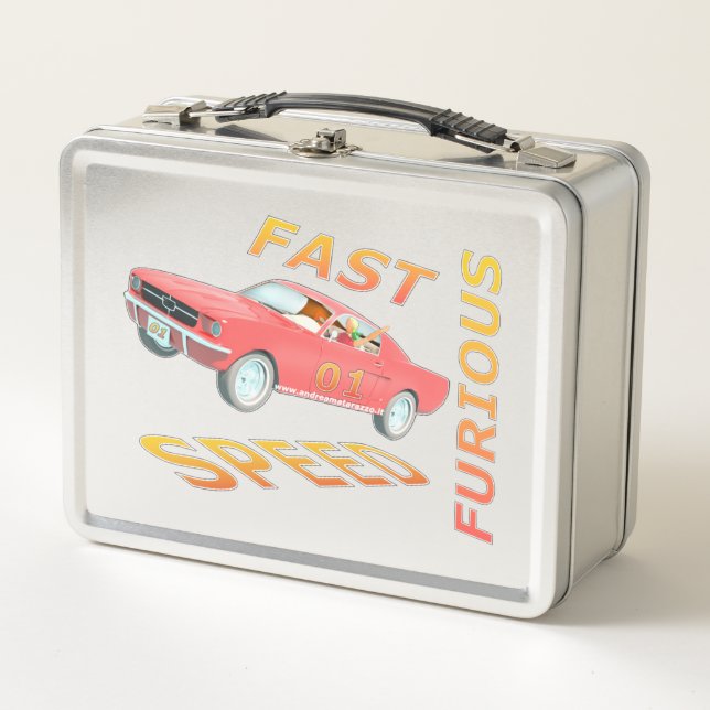 Fast and Speed Furious 01    Metal Lunch Box (Front)