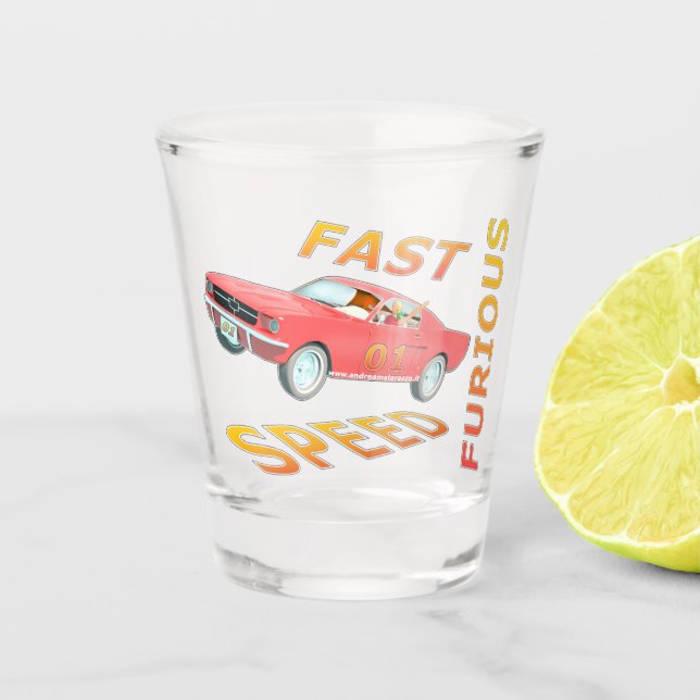 Fast and Speed Furious 01   Shot Glass (Front)