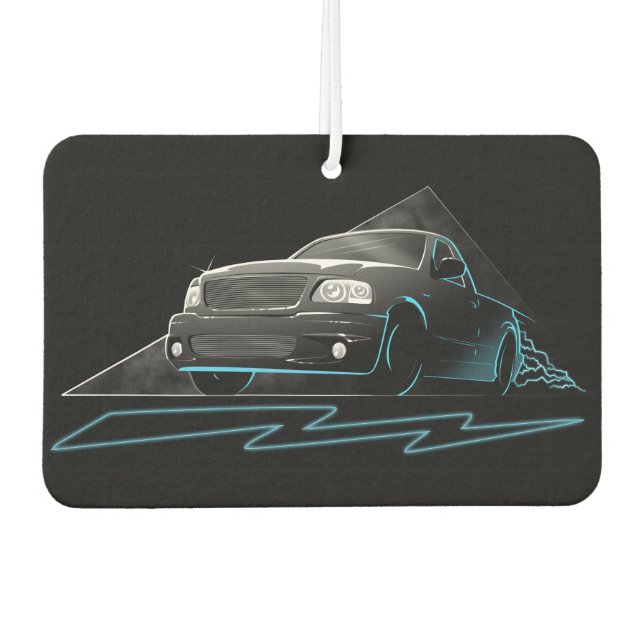 Fast as Lightning Car Air Freshener (Front)