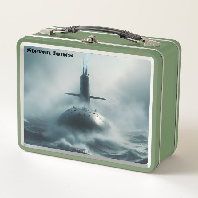 Fast Attack Submarine Metal Lunch Box (Front)